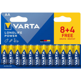 BLÍSTER 8+4 PILAS VARTA AA...