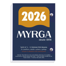 CALENDARIO 2026 MYRGA "TACO...