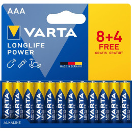 BLÍSTER 8+4 PILAS VARTA AAA...